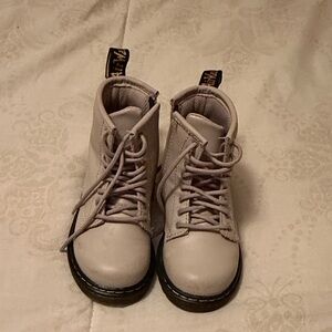 Dr. Martens Light Tan Lace-Up Boots